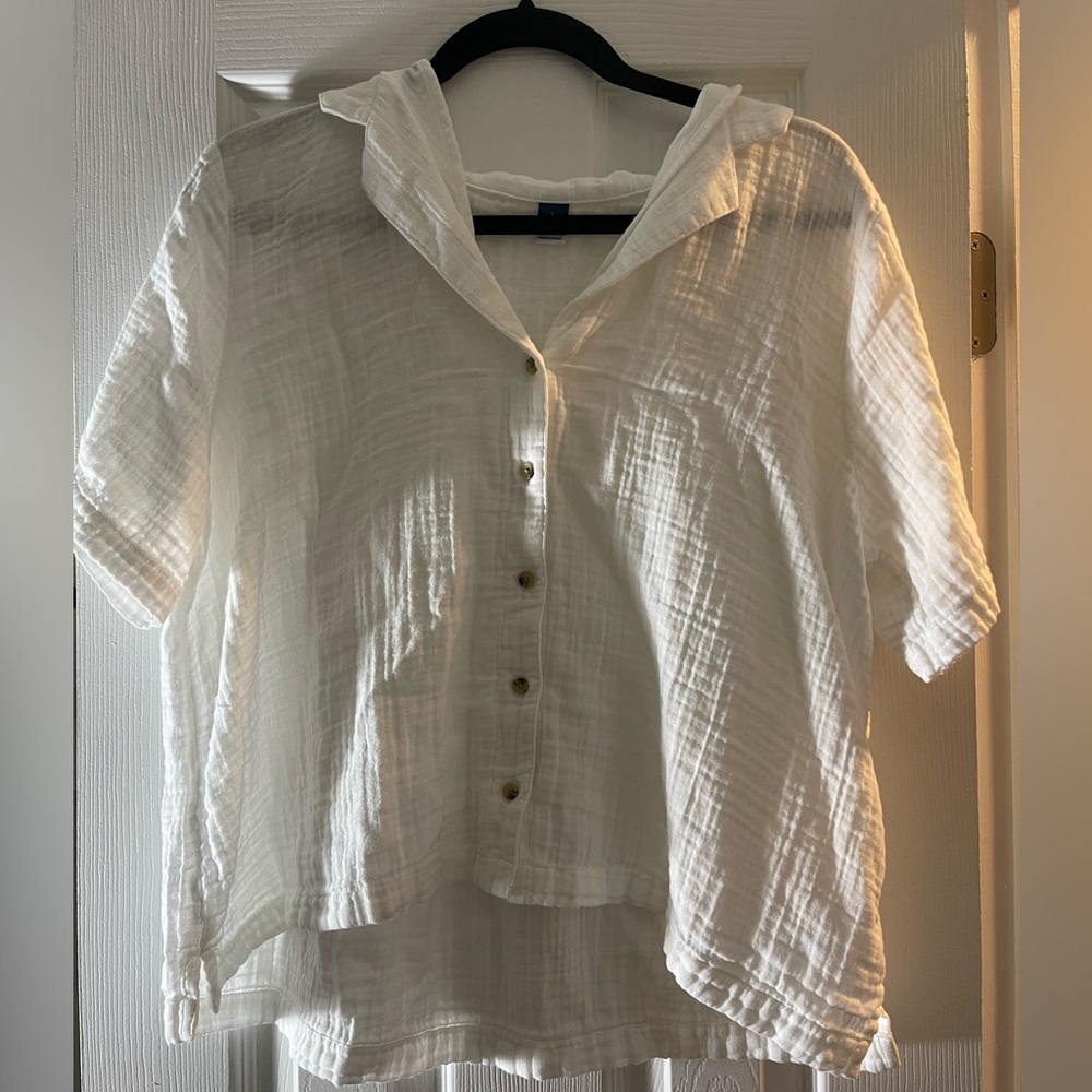 NWOT white old navy linen top